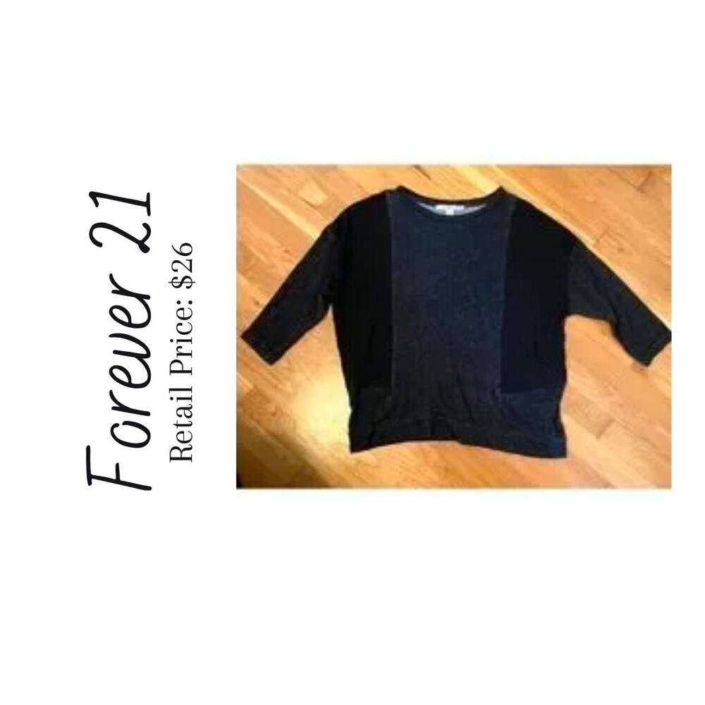 Forever 21 Basic Block Top Size Large